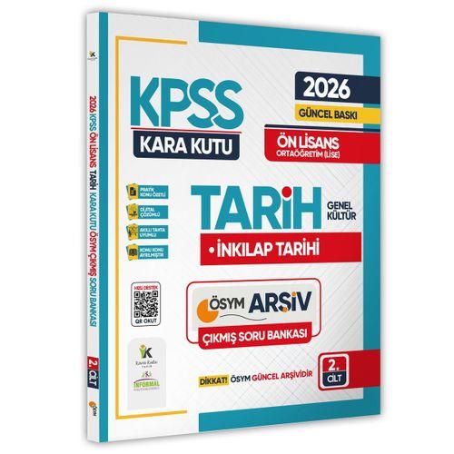 2026 KPSS Önlisans/Ortaöğretim Tarihin Kara Kutusu 2 Cilt ÖSYM Çıkmış Soru Bankası Konu Özetli Çözüm