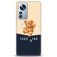 Xiaomi Mi 11 Ultra Kılıf HD Baskılı Kılıf - Take Risk + Tam Ekran Koruyucu