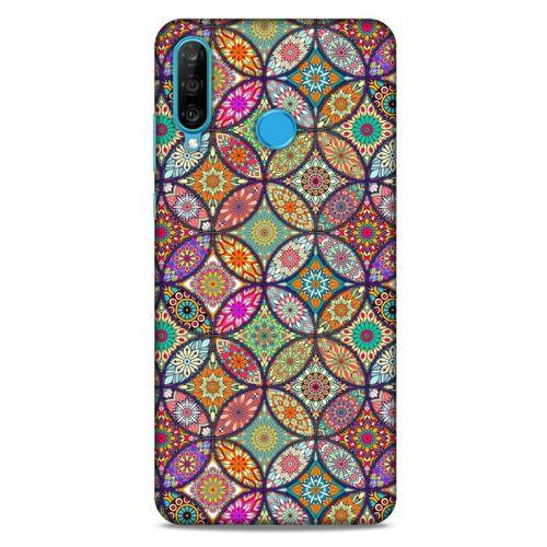 Ethnic Culture (47) Huawei P30 Lite Kılıf Silikon Kapak Desenli