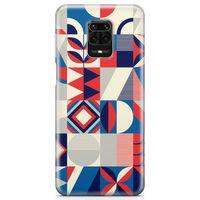 Xiaomi Redmi Note 9 Pro Kılıf Modern Geometri Arka Kapak Koruma Desenli Full Koruyucu