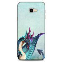 Samsung Galaxy J4 Plus Kılıf Dragons (19) Kılıfları Mavi Ejderha