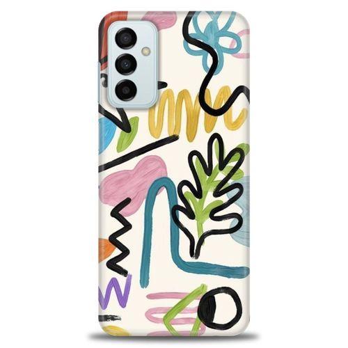 Samsung Galaxy M23 Kılıf HD Baskılı Kılıf - Çizimler + Tam Ekran Koruyucu