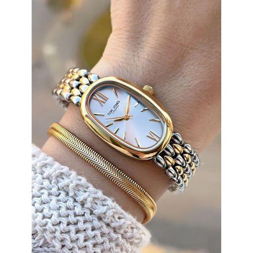 Tom Jones Çelik Kordon Kararma Renk Atma Yapmaz 3 Atm Suya Dayanıklı Kadın Kol Saati BTJ.YN10035.4