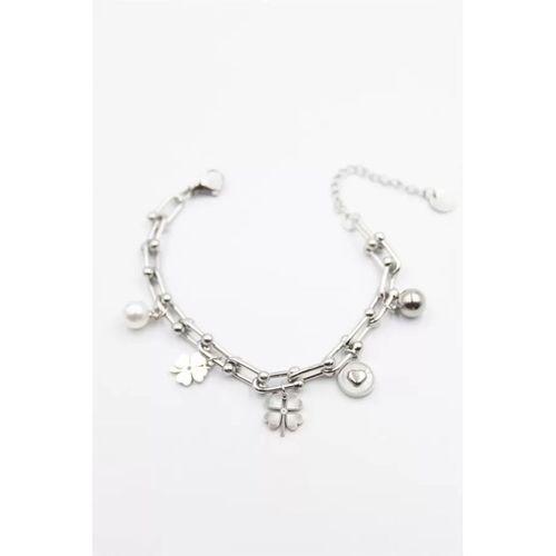 Charm Tfn Zincir Bileklik - Gümüş