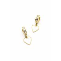 Sedef Kalp Küpe - Altın