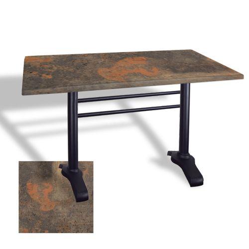 Dockers Çipa 3010 Döküm Ayak Masa 80x120 cm - (Werzalit, Wermodin ve Allzalit Tabla) - Metalic Oxid 1