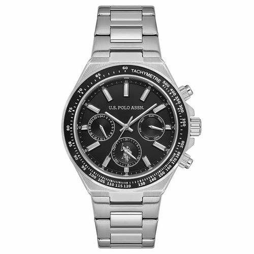 U.s. Polo Assn. USPA1130-03 Quartz Çelik Gri Siyah Kadran 43 mm Erkek Kol Saati