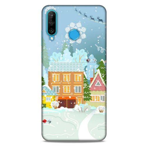 Huawei P30 Lite Kılıf Snowix (35) Fit Design Kılıf Karışık Renkli