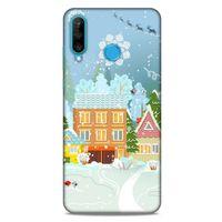 Huawei P30 Lite Kılıf Snowix (35) Fit Design Kılıf Karışık Renkli