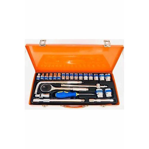 25 Parça 1/2 Lokma Seti Chrome Vanadium Parlak