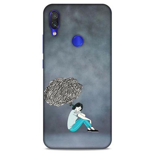 Xiaomi Redmi Note 7 Kılıf Depresyon (5) Koruma Kabı Fuşya