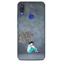 Xiaomi Redmi Note 7 Kılıf Depresyon (5) Koruma Kabı Fuşya