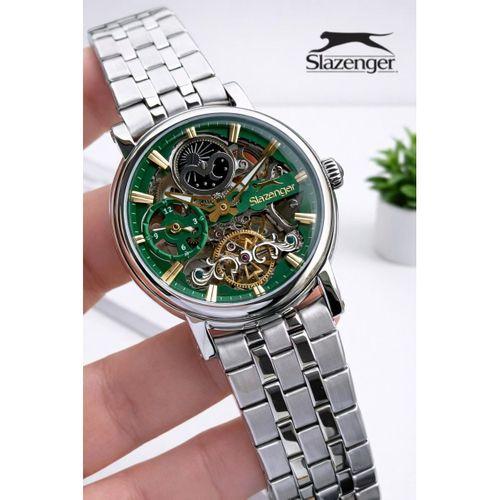 Slazenger Otomatik Seri Mehtap Ve Güneş Kadranlı İtalyan Bileklik Hediyeli Erkek Kol Saat O.2611.370