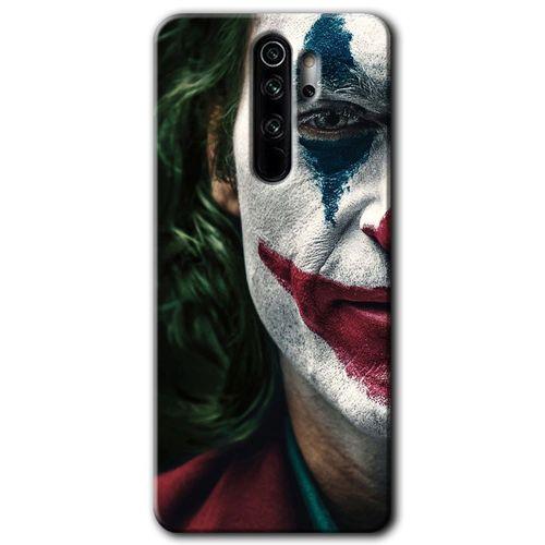 MRCİLETİSİM Xiaomi Redmi Note 8 Pro Kılıf Baskılı Kapak - Joker + 5D Tam Kaplayan Cam