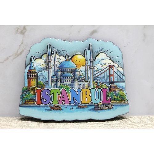 Ahşap İstanbul Temalı Magnet
