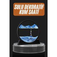 Dekoratif Sulu Kum Saati Ofis Masa Üstü Ev Yuvarlak Kum Saati