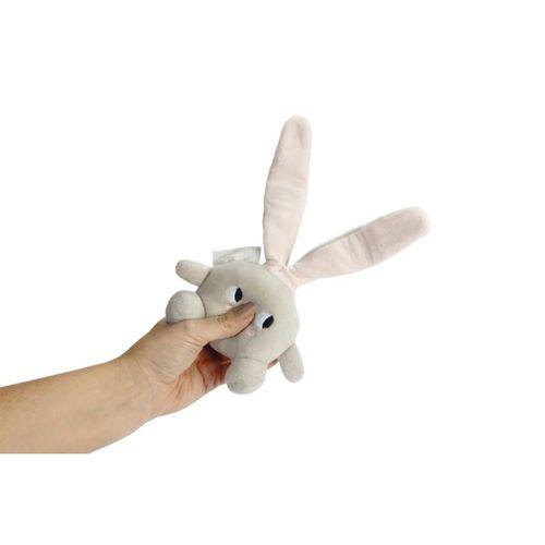 Beeztees Yavru Köpek Oyuncağı, Tavşan, Peluş, Gri, 15x9x4cm