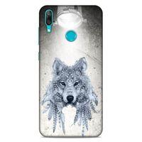 Lopard Huawei Y7 2019 Uyumlu Kılıf Tattoo's (48) Bumper Kılıf Kızılderili Kurt