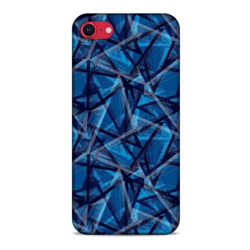 Apple iPhone SE 2020 Uyumlu Kılıf Mavi Delisi (46) Core Armor Kılıf Geometrik