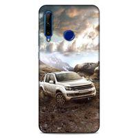 Lopard Huawei Y6P Uyumlu Kılıf PickUpX (38) Neo Hybrid Kılıf Gri Amarok