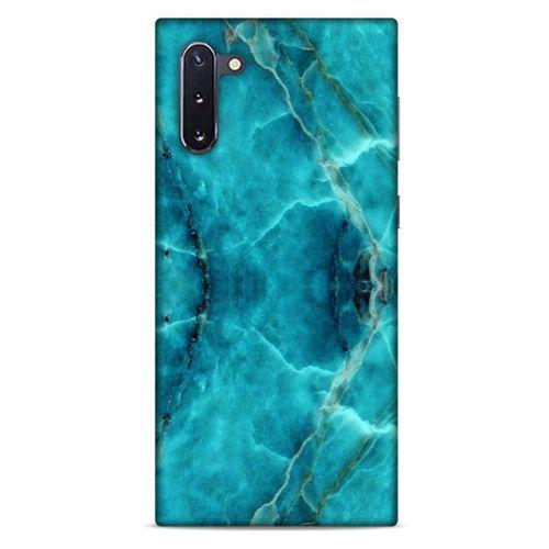 Mermer Desenli (13) Tema Silikon Kap Turkuaz Samsung Galaxy Note 10 Kılıf