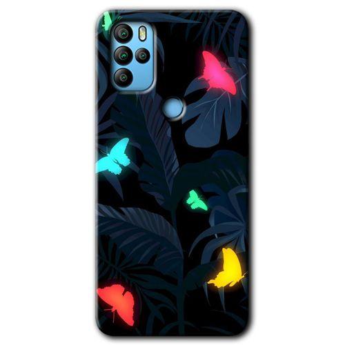 Omix X500 Kılıf HD Desen Baskılı Arka Kapak - Lighter Butterfly + Kırılmaz Cam