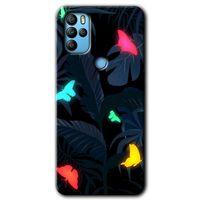 Omix X500 Kılıf HD Desen Baskılı Arka Kapak - Lighter Butterfly + Kırılmaz Cam