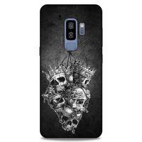 Lopard Samsung Galaxy S9 Plus Uyumlu Kılıf Tattoo's (47) Crystal Flex Kılıf Kafatasları
