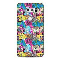 Graffitix (7) Desenli Silikon Kapak LG K50S Kılıf