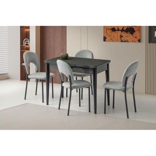 Tekno Hilal MDF Açılır Mutfak Masa Sandalye Takımı 60x100