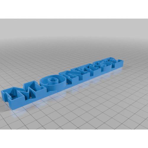 Moonshine Dekor Tabela – 3D Baskı Wall Art (Bu ürün Sadece Plastik parçadır - Almadan Önce Soru Sorabilirsiniz)