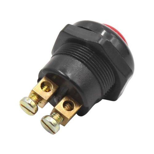 PowerMaster IC-180A-1 22mm Plastik 2P Marş Korna Butonu Kırmızı