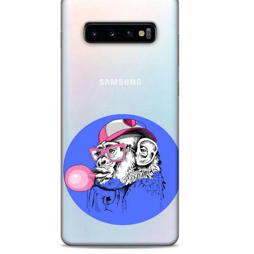 Zoologix (9) Samsung Galaxy S10 Plus Şeffaf Kılıf Silikon Desenli