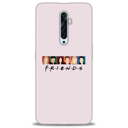 Oppo Reno 2Z Kılıf HD Baskılı Kılıf - Renkli Friends + Tam Ekran Koruyucu