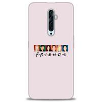 Oppo Reno 2Z Kılıf HD Baskılı Kılıf - Renkli Friends + Tam Ekran Koruyucu