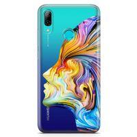 Huawei Y7 2019 Kılıf Yüz Renk Arka Kapak Koruma Desenli Full Koruyucu
