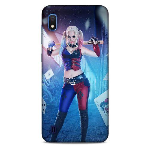 Samsung Galaxy A10 Uyumlu Kılıf Harley Quinn (31) TPU Kılıf Lavanta mavisi