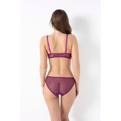 Balensiz Desteksiz Dolgusuz Dantelli Bralet Sütyen Ve Slip Takım