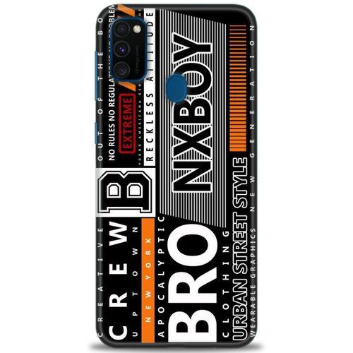 Samsung Galaxy M30S Kılıf HD Baskılı Kılıf - NxBoy + Tam Ekran Koruyucu