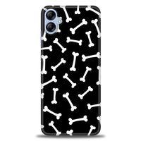 Samsung Galaxy A04E Kılıf HD Baskılı Kılıf - Kemikler + Tam Ekran Koruyucu