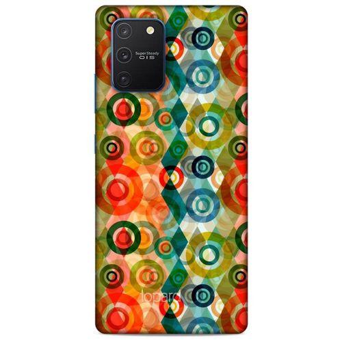 Samsung Galaxy S10 Lite Kılıf Pastel Renkler (31) TPU Kılıf Kırmızı Yeşil