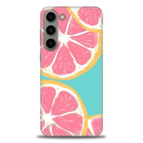 Samsung Galaxy S23 Plus Kılıf HD Baskılı Kılıf - Pembe Limon + Tam Ekran Koruyucu