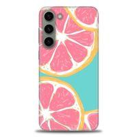 Samsung Galaxy S23 Plus Kılıf HD Baskılı Kılıf - Pembe Limon + Tam Ekran Koruyucu