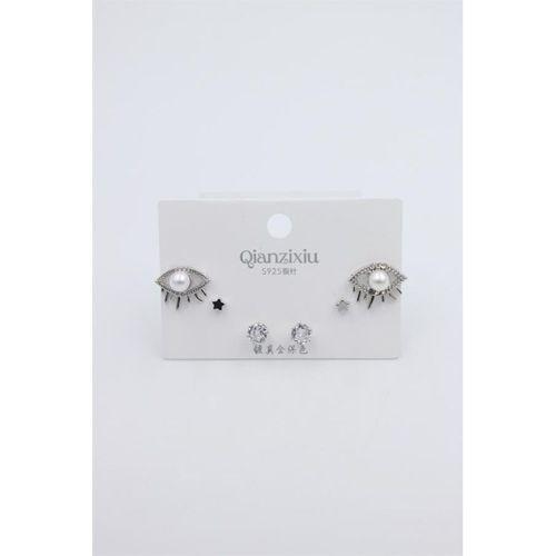 Çoklu Set Küpe - Gümüş