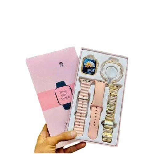 Yeni Nesil Kadın Akıllı Saat Rose Gold Android Ve İos Uyumlu