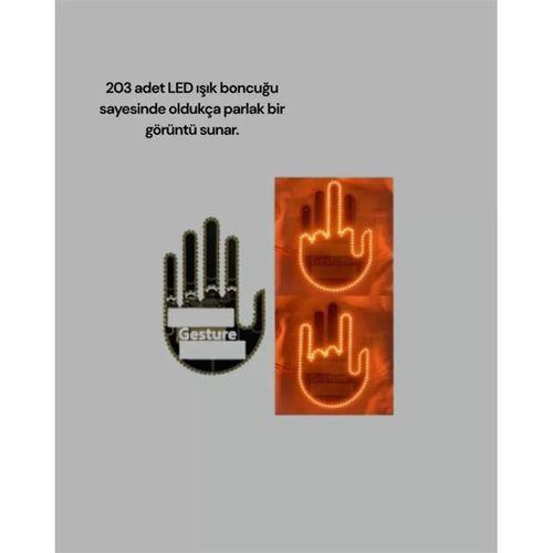 Kablosuz Kumandalı Led Jest Işığı – 3 Modlu Araba Arkası Mesaj Işığı, 203 Led İle Yüksek Parlaklık