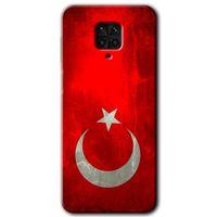 Xiaomi Redmi Note 9s Kılıf Baskılı Kapak - Albayrak + 5D Tam Kaplayan Cam