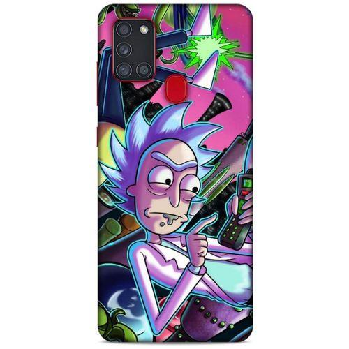 Samsung Galaxy A21s Uyumlu Kılıf Rick And Morty (20) Koruyucu Kılıf MC Haps