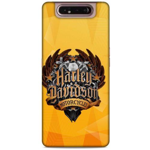 Samsung Galaxy A80 Uyumlu Kılıf Motorsiklet (37) Silicone Cover Harley Davidson