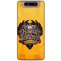 Samsung Galaxy A80 Uyumlu Kılıf Motorsiklet (37) Silicone Cover Harley Davidson